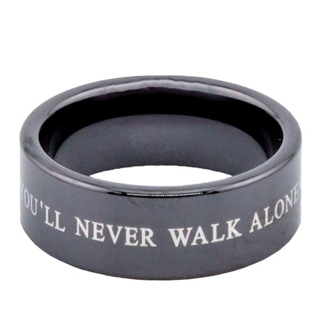 Liverpool FC Black Ceramic Ring Small: 3 - Jewellery By Liverpool