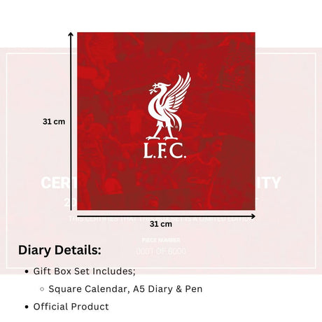 Liverpool FC Calendar & Diary Musical Gift Box 2026: 8 - Calendars By Liverpool