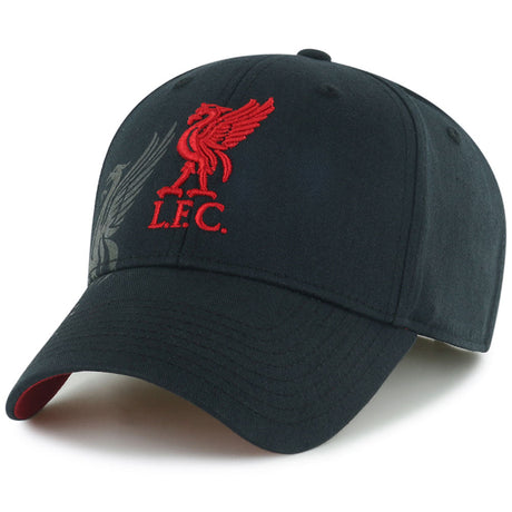 Liverpool FC Obsidian Black Cap: 2 - Caps & Hats By Liverpool