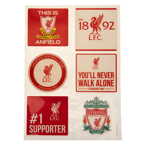 Liverpool FC Car Decal Set: 1 Car Accessories By Liverpool