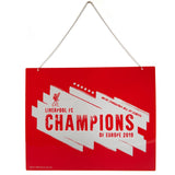 Liverpool FC Champions Of Europe Metal Sign: 2 - Signs & Plaques By Liverpool