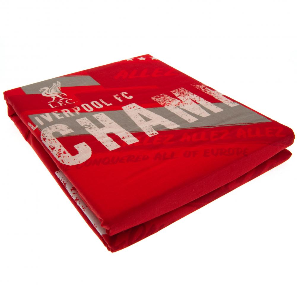 Liverpool FC Champions Of Europe Single Duvet Set: 2 - Bedroom By Liverpool