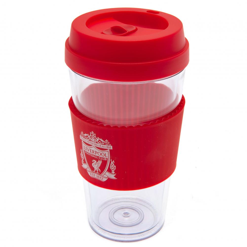 Liverpool FC Crest Silicone Grip Travel Mug: 2 - Mugs By Liverpool