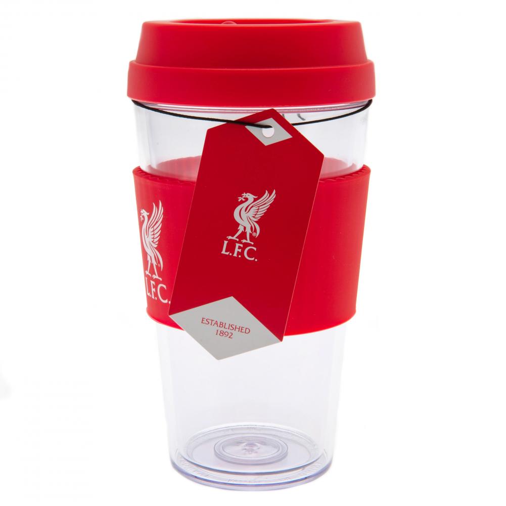 Liverpool FC Liverbird Silicone Grip Travel Mug: 3 - Mugs By Liverpool