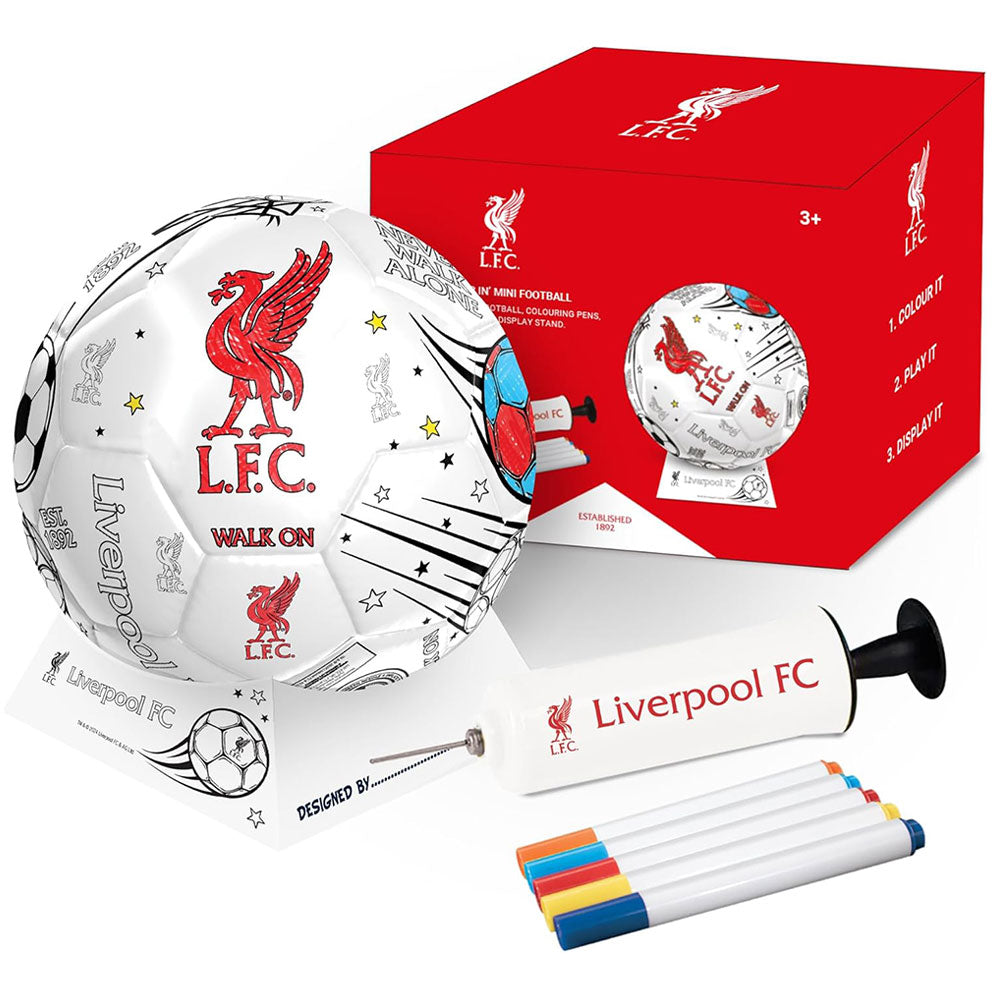 Liverpool FC ’Colour In’ Mini Football Set: 1 - Balls By Liverpool