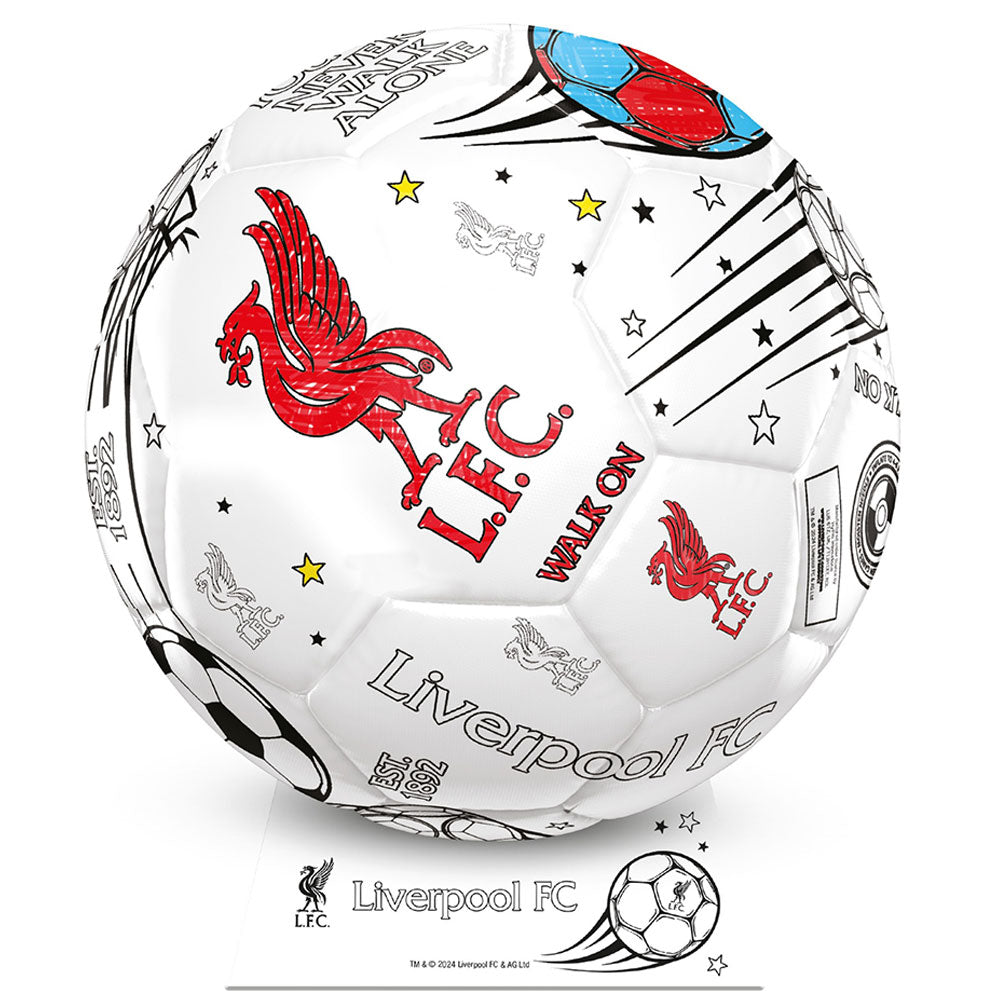 Liverpool FC ’Colour In’ Mini Football Set: 2 - Balls By Liverpool
