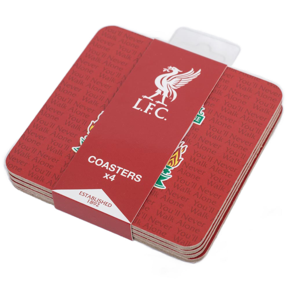 Liverpool FC 4pk Cork Coaster: 4 - Coasters By Liverpool