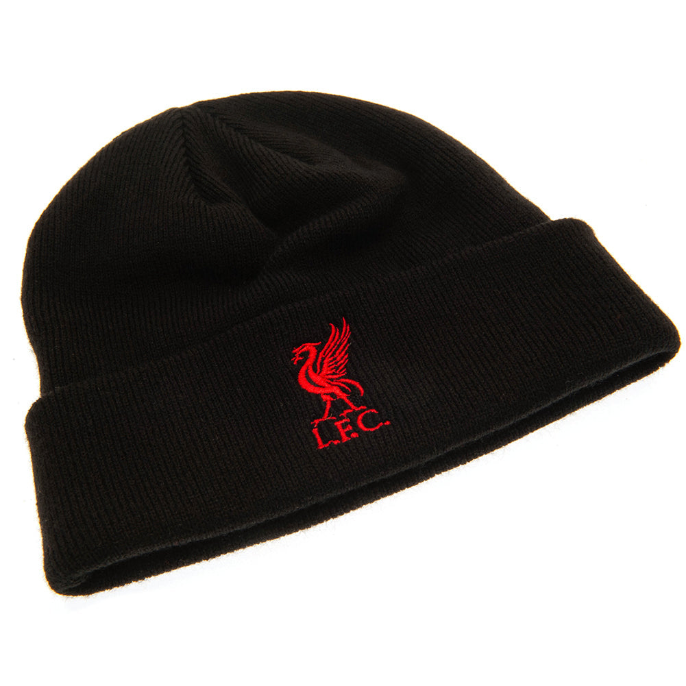 Liverpool FC Black Cuff Beanie: 3 - Caps & Hats By Liverpool