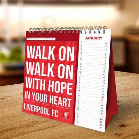 Liverpool FC Desktop Calendar 2026: 4 - Calendars By Liverpool