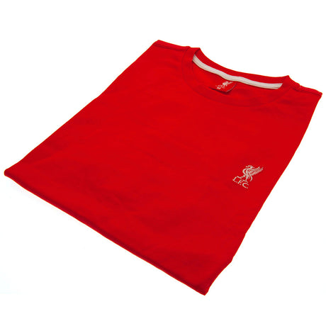 Liverpool FC Embroidered T Shirt Mens Red Small: 2 - T-Shirts By Liverpool