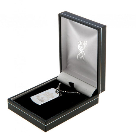 Liverpool FC Engraved Dog Tag & Chain CR: 1 Jewellery By Liverpool