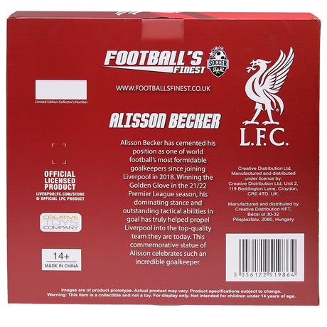 Liverpool FC Football’s Finest Alisson Becker Premium 60cm Statue: 9 Figures & Collectables By Liverpool