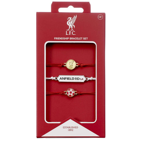 Liverpool FC Friendship Bracelet Set: 3 Bracelets By Liverpool
