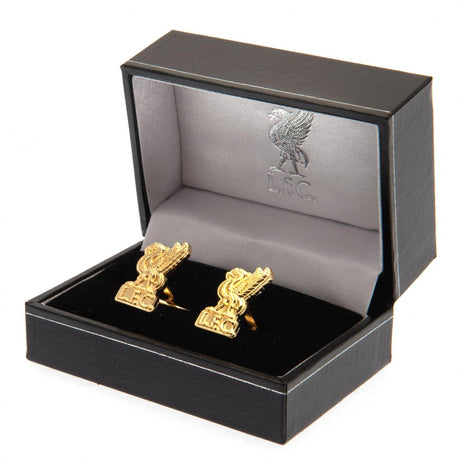 Liverpool FC Gold Plated Liverbird Cufflinks: 1 Cufflinks & Tie Slides By Liverpool