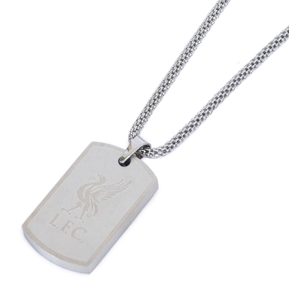 Liverpool FC Stainless Steel Dog Tag & Chain: 2 - Jewellery By Liverpool