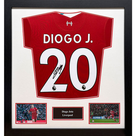 Liverpool FC Jota Signed Shirt (Framed): 1 - Signed Memorabilia By Liverpool