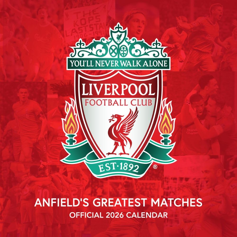 Liverpool FC Legends Square Calendar 2026: 1 - Calendars By Liverpool