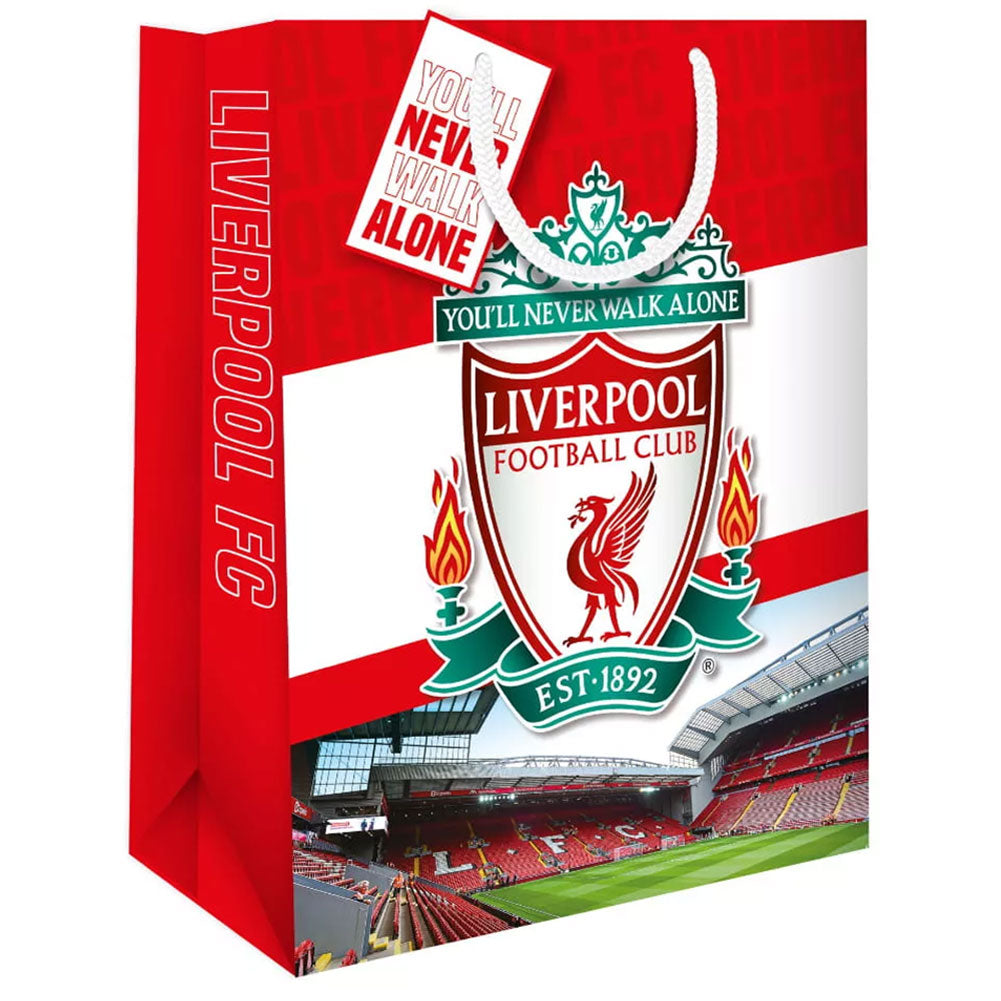 Liverpool FC Medium Colour Gift Bag: 1 - Gift Wrap & Bags By Liverpool