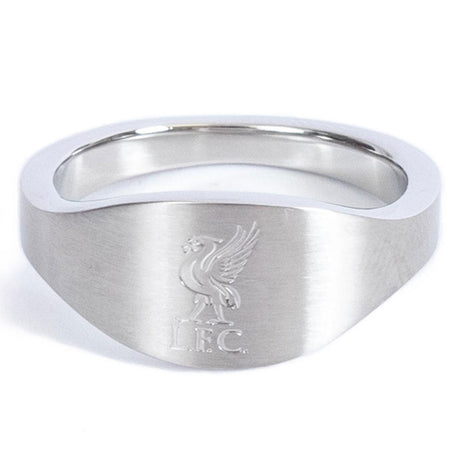 Liverpool FC Stainless Steel Oval Ring: 2 - Jewellery By Liverpool