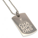 Liverpool FC Premier League Champions Engraved Dog Tag: 2 - Jewellery By Liverpool