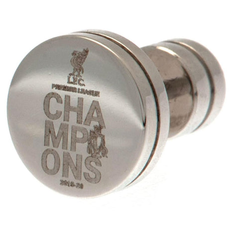 Liverpool FC Premier League Champions Stainless Steel Stud Earring: 1 - Jewellery By Liverpool