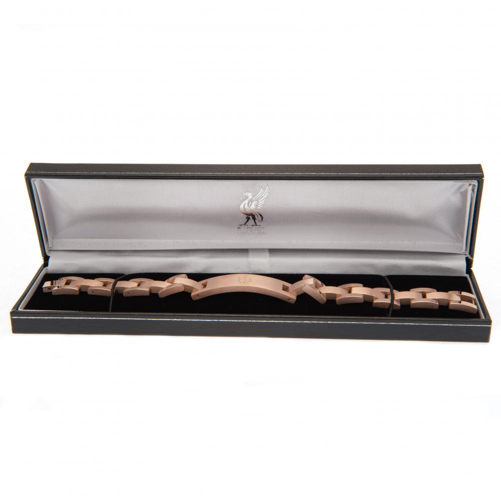 Liverpool FC Rose Gold Plated Bracelet: 3 - Jewellery By Liverpool