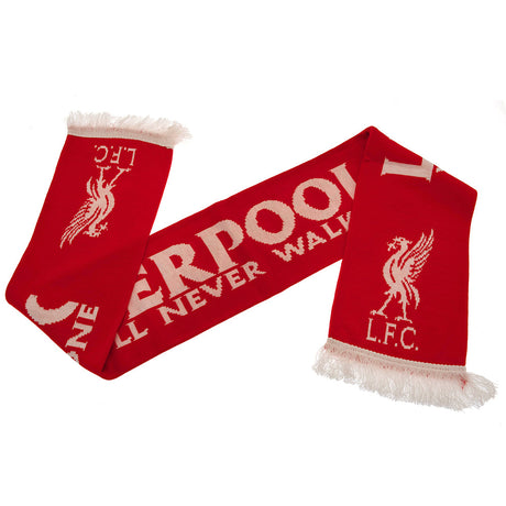 Liverpool FC White Liverbird Scarf: 2 - Scarves By Liverpool