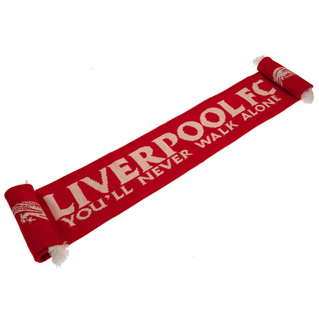 Liverpool FC White Liverbird Scarf: 1 - Scarves By Liverpool