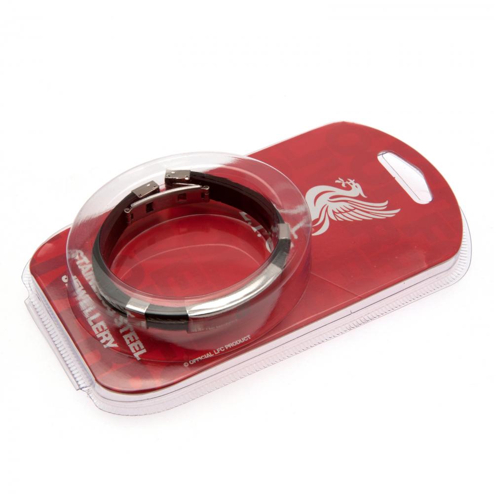 Liverpool FC Silver Inlay Silicone Bracelet: 3 - Jewellery By Liverpool