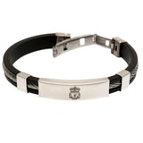 Liverpool FC Silver Inlay Silicone Bracelet: 2 - Jewellery By Liverpool