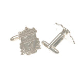 Liverpool FC Silver Plated Formed Crest Cufflinks: 2 Cufflinks & Tie Slides By Liverpool