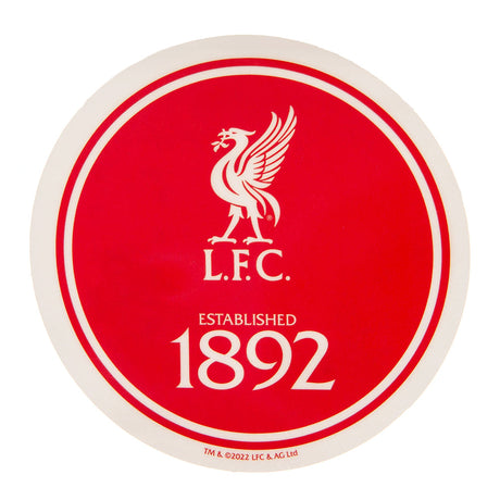 Liverpool FC Established Car Sticker: 1 - Car Accessories By Liverpool