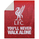 Liverpool FC Slogan Sherpa Fleece Blanket: 1 - Blankets By Liverpool