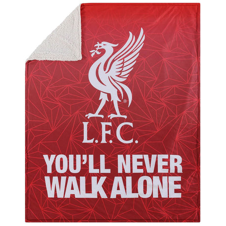 Liverpool FC Slogan Sherpa Fleece Blanket: 1 - Blankets By Liverpool