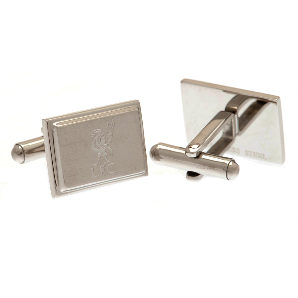 Liverpool FC Stainless Steel Liverbird Cufflinks: 2 - Cufflinks & Tie Slides By Liverpool