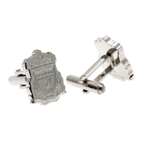 Liverpool FC Stainless Steel Formed Crest Cufflinks: 2 - Cufflinks & Tie Slides By Liverpool
