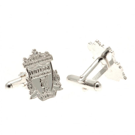 Liverpool FC Sterling Silver Crest Cufflinks: 2 - Cufflinks & Tie Slides By Liverpool