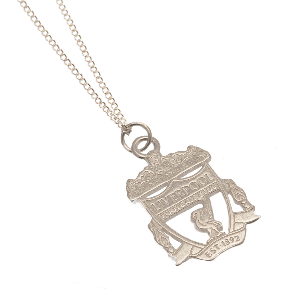 Liverpool FC Sterling Silver Pendant & Chain CR Large: 2 - Jewellery By Liverpool