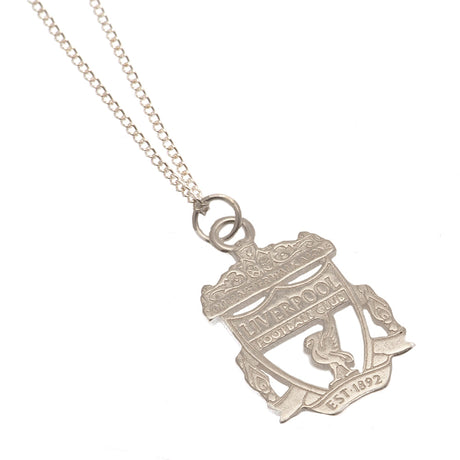 Liverpool FC Sterling Silver Pendant & Chain CR Large: 2 - Jewellery By Liverpool