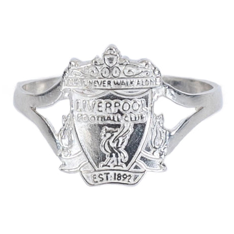Liverpool FC Sterling Silver Split Shank Ring Medium: 1 - Jewellery By Liverpool