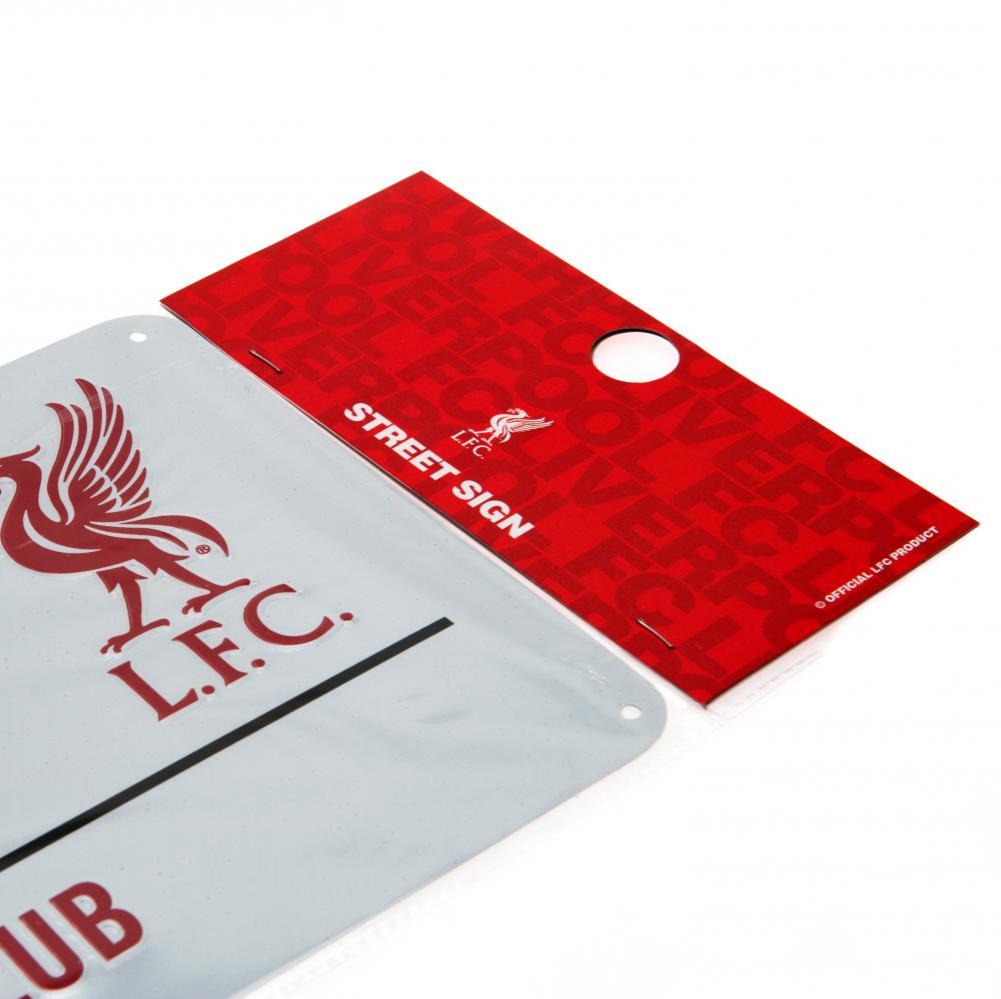 Liverpool FC White Street Sign - Shop Signs & Plaques At Gift Moments - 3