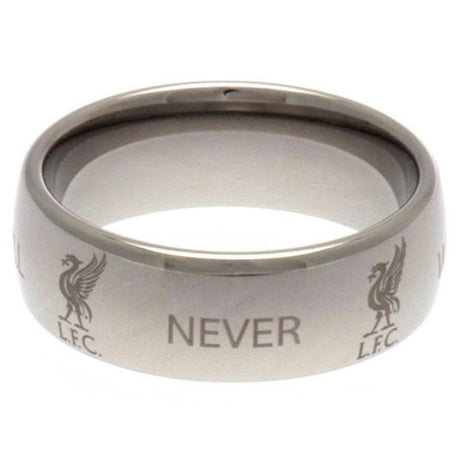 Liverpool FC Super Titanium Ring Large: 3 - Jewellery By Liverpool