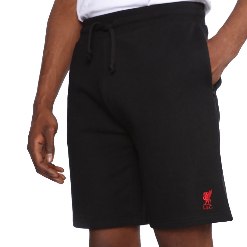Liverpool FC Black Men’s Sweat Shorts - Small: 1 - By Liverpool