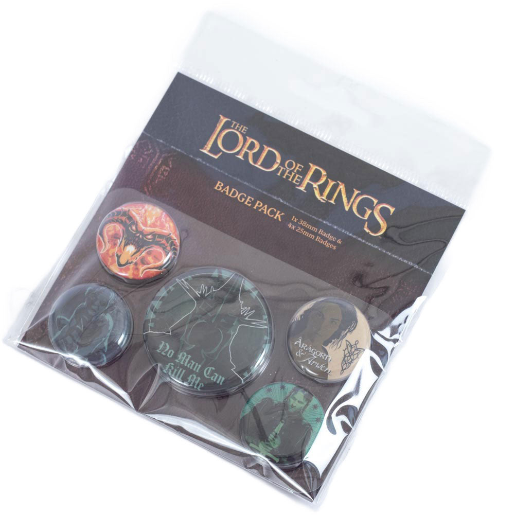 The Lord Of The Rings Button Badge Set: 3 - Badges By The Lord Of The Rings
