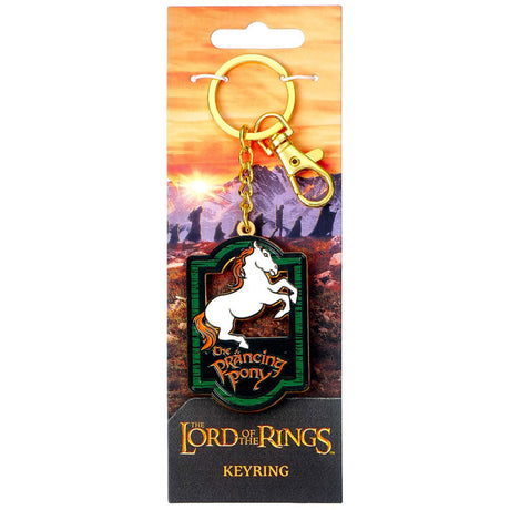 The Lord Of The Rings Charm Keyring Prancing Pony: 3 - Keyrings By The Lord Of The Rings