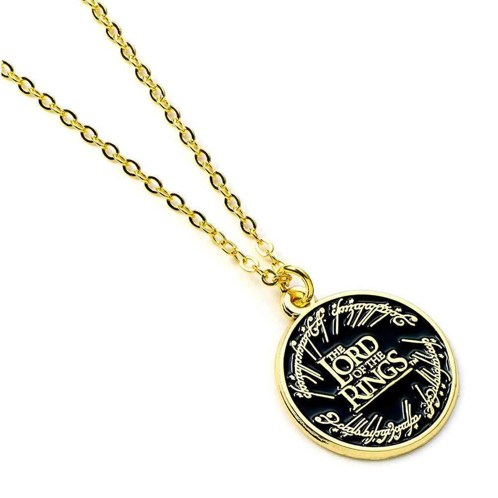 The Lord Of The Rings Gold Plated Logo Necklace - Shop Jewellery At Gift Moments - 1