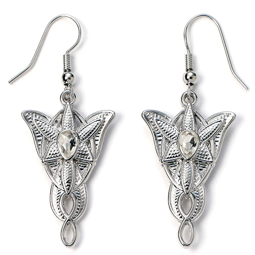 The Lord Of The Rings Silver Plated Evenstar Hook Earrings: 2 - Jewellery By The Lord Of The Rings