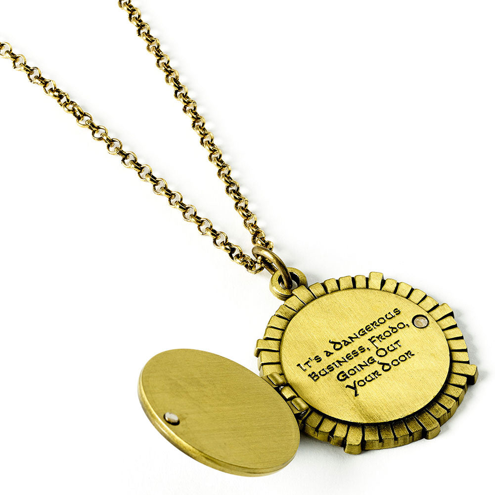 The Lord Of The Rings Silver Plated Necklace Hobbit Door: 2 - Necklaces By The Lord Of The Rings