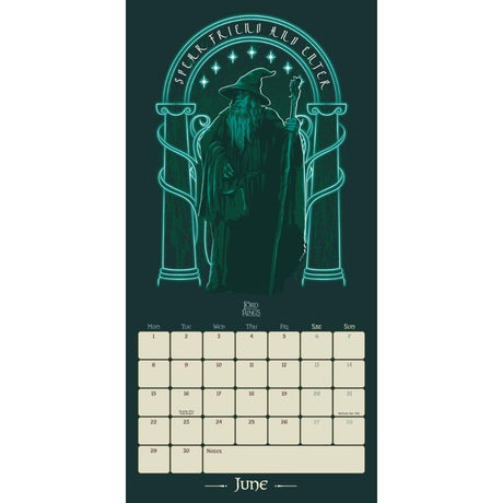 The Lord Of The Rings Square Calendar 2026: 2 - Calendars By The Lord Of The Rings