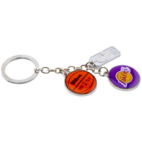 Los Angeles Lakers Charm Keyring: 2 - Keyrings By American Sports